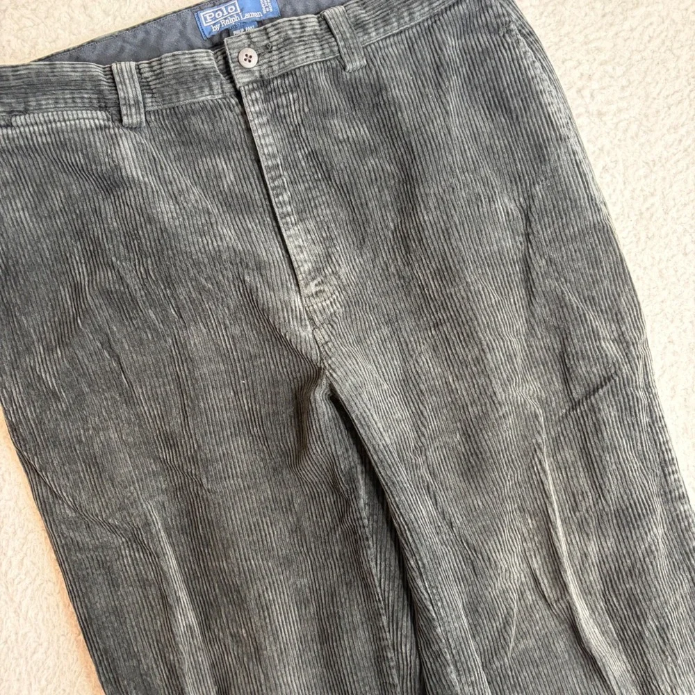 Vintage Polo Ralph Lauren Philip Pant Mens 34x30 (29) Faded black Corduroy loose